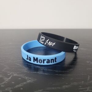 Ja Morant 2pc NBA Bracelet Memphis Grizzlies Basketball Wristband